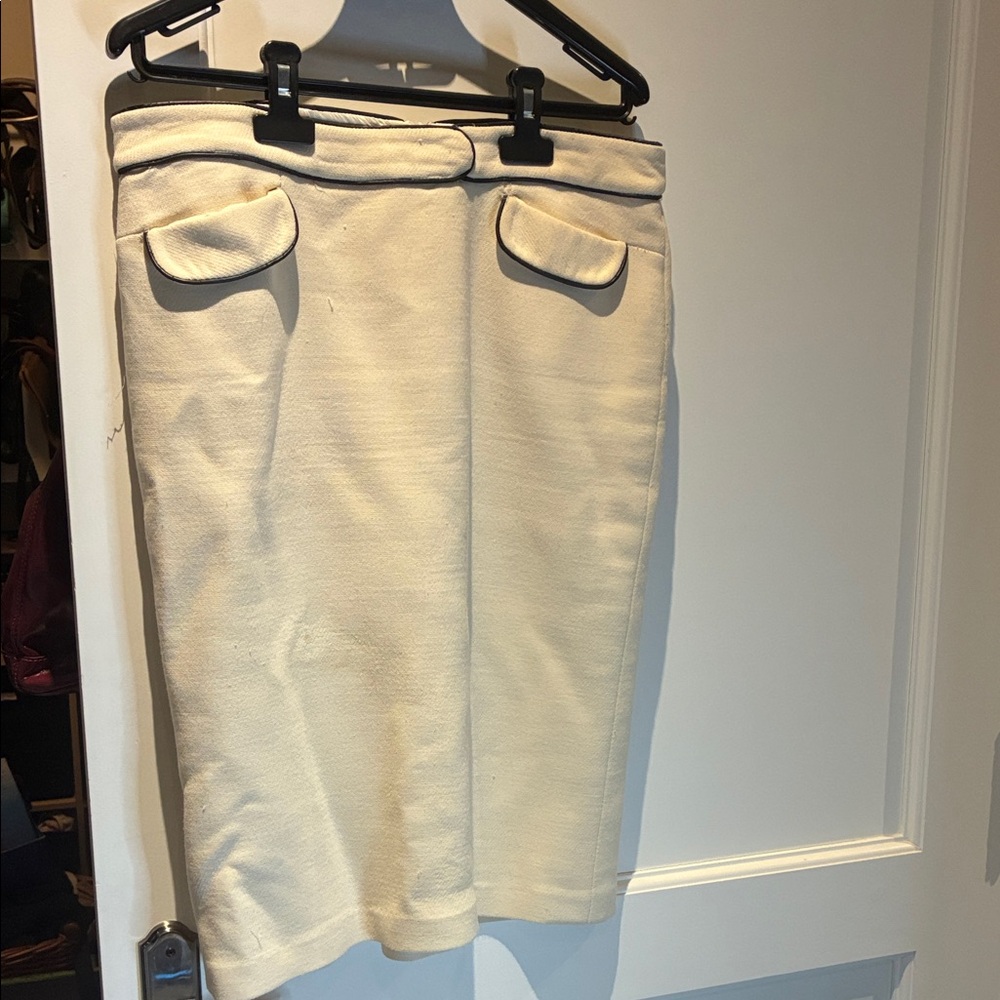 Jodi Elegant Cream Wool Skirt☀️SJ